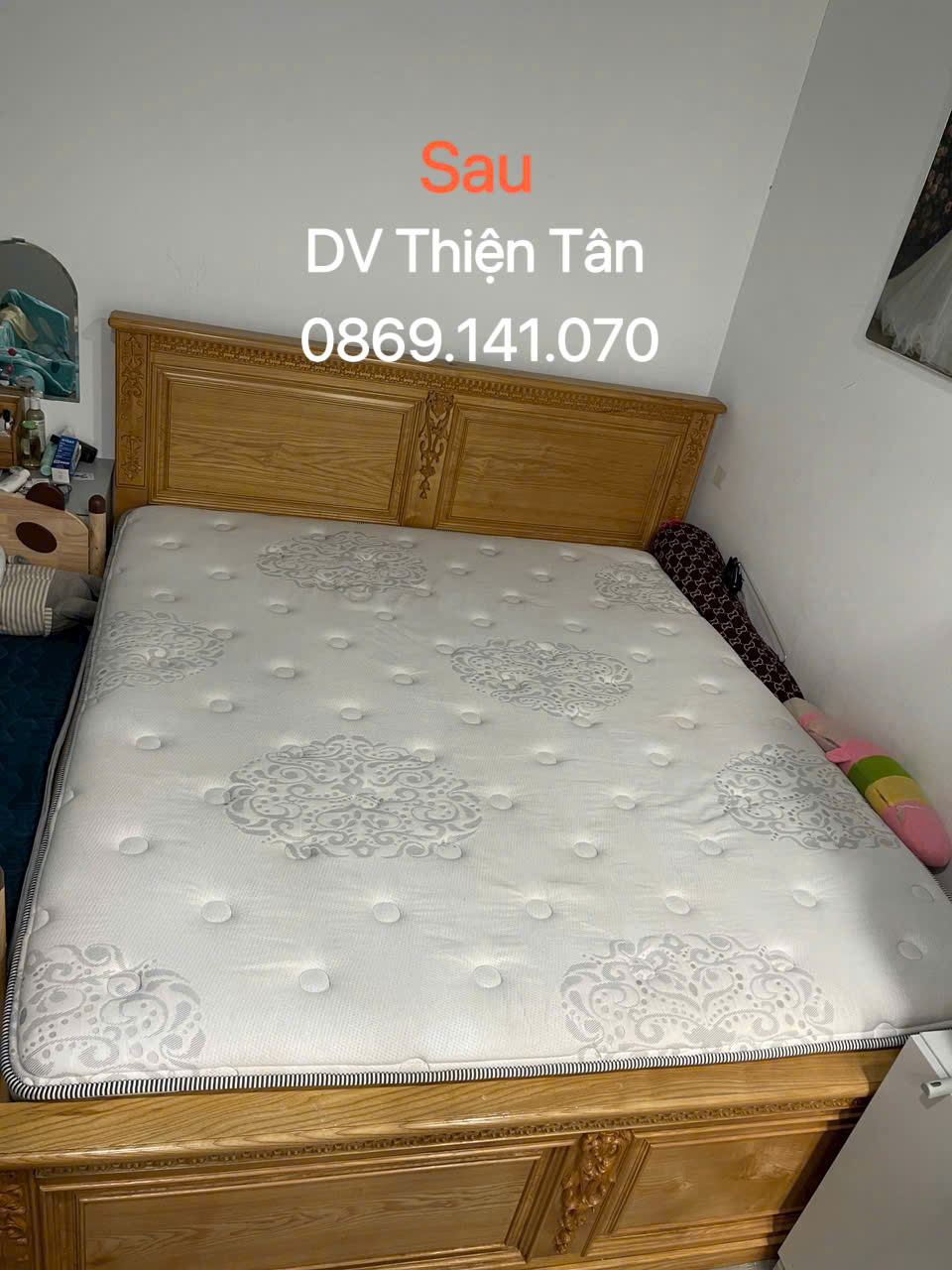 Giặt Nệm Cao Su Nhân Tạo, Foam, Lò Xo, Bông Ép