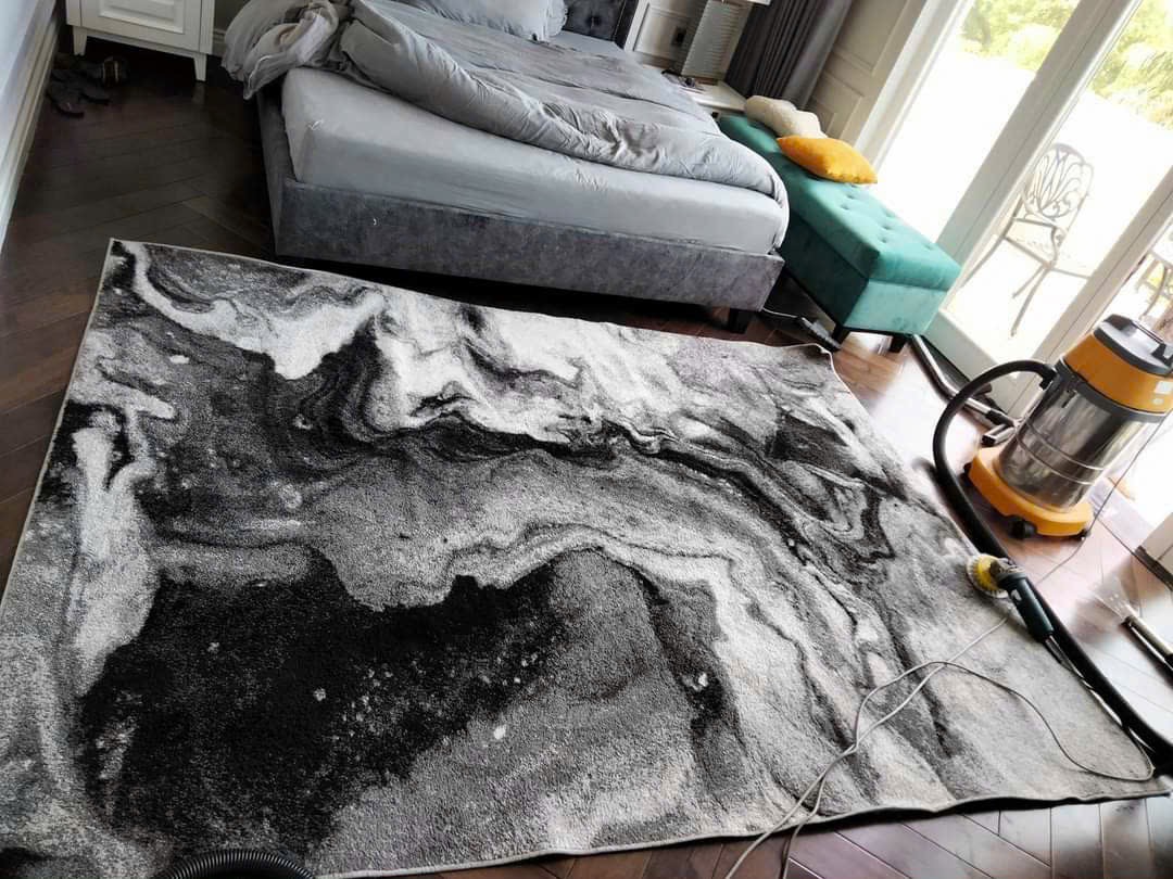 Quy trình giặt thảm trang trí